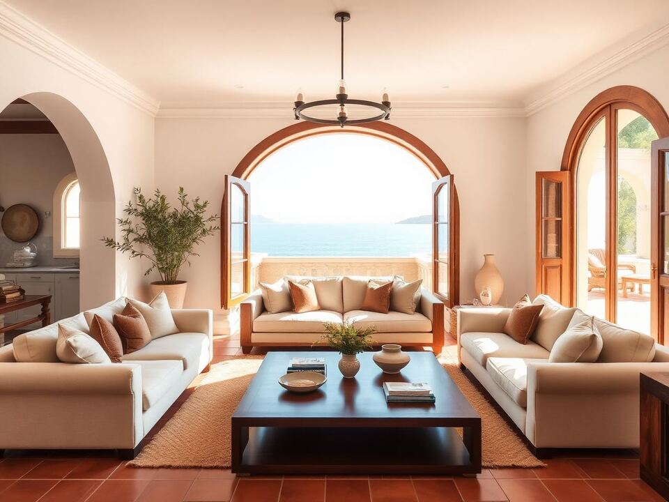 Lichte mediterrane interieurs